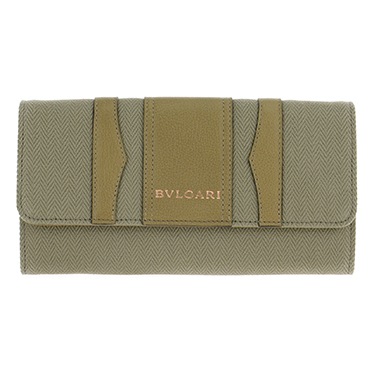【アウトレット/ワケあり/箱無し】 BVLGARI 33774 B.ZERO1 WOMAN WALLET MUD BROWN ブルガリ ビーゼロワン 長財布