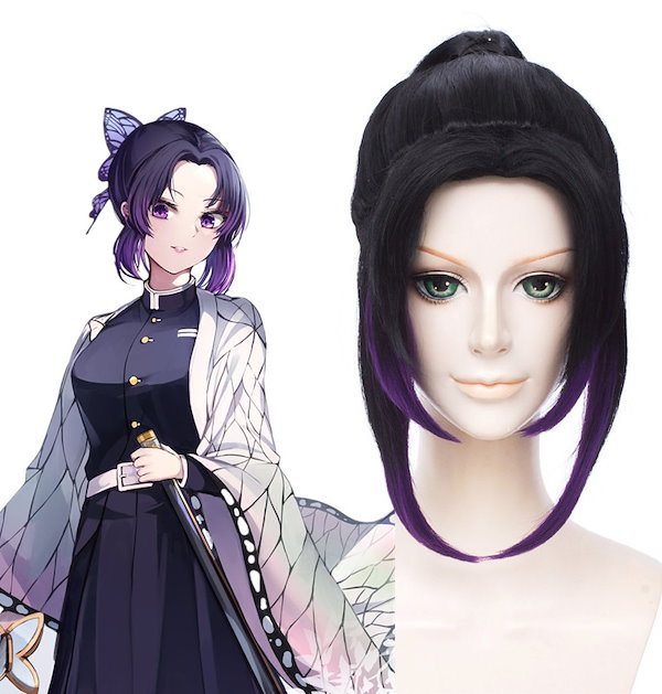 Qoo10] 胡蝶しのぶ ウィッグ かつら コスプレ衣