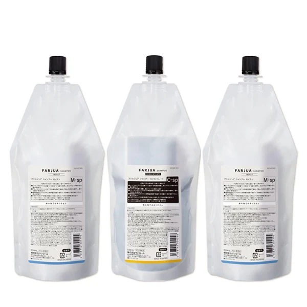 ファルジュア シャンプー 500mL 詰め替え 3個 [モイスト・コンセントレート] 選べるセット