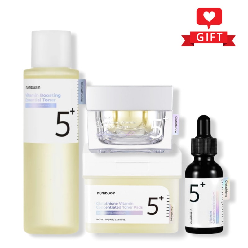 5番ライン 4種セット (エッセンシャルトナー200ml + フィルムパッド70枚 + トーニングクリーム50ml + アンプル30ml) / トーンケア / 透明感スキンケア / くすみ対策