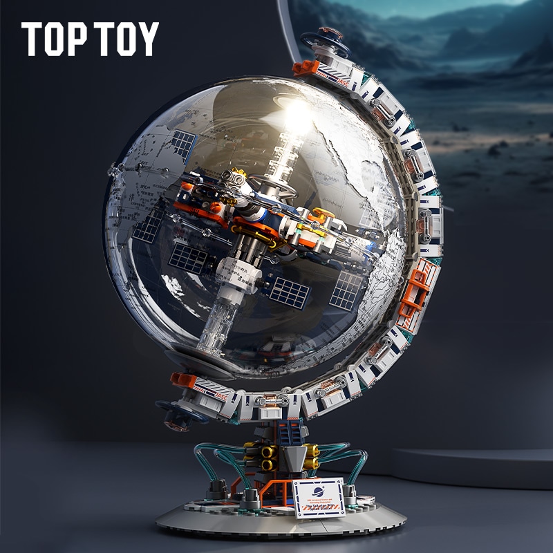 TOPTOY グレートパワーチャイナ ビルディングブロック ドーングローブ パズル 組み立ておもちゃ 男の子へのギフト 先生の日
