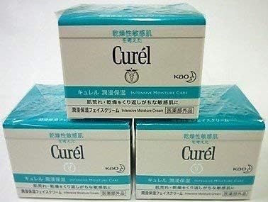 セット販売　花王 キュレル 潤浸保湿 フェイスクリーム (40g)×3個セット curel 敏感肌用クリーム　【医薬部外品】