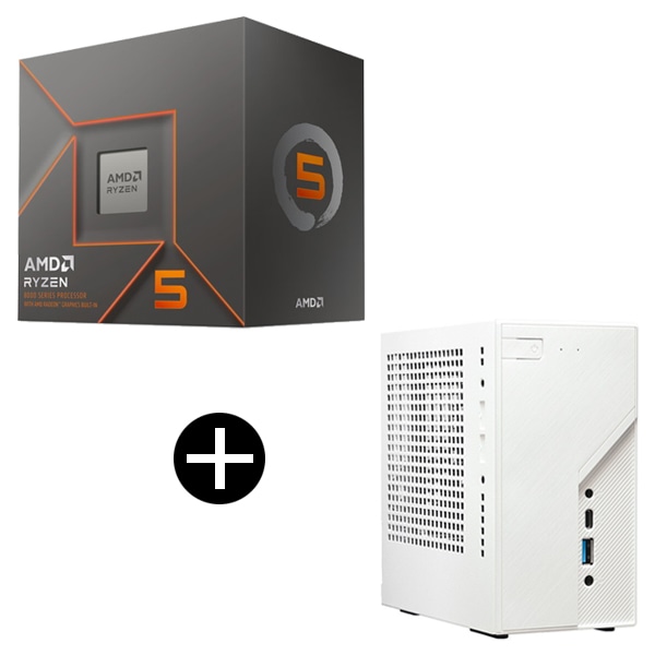 Ryzen 5 8500G BOX With Wraith Stealth Cooler CPU + ASRock DeskMini X600/W/BB/BOX/JP ベアボーン セット