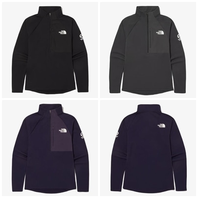 WS SUMMIT MAKALU L/S ZIP TEE [NT7LQ80]