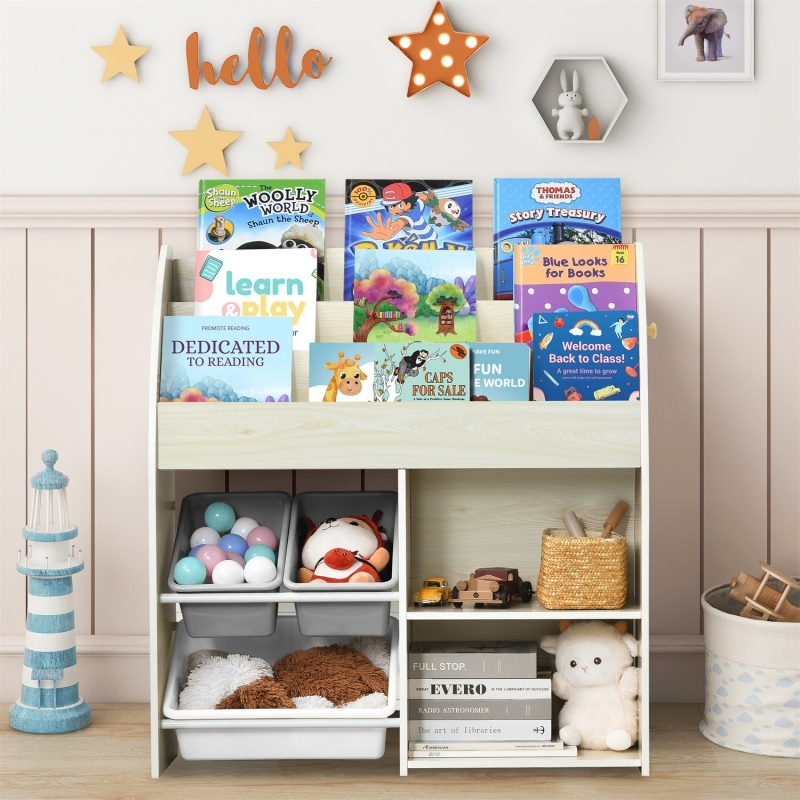 絵本ラック 絵本棚 本棚 収納ラック おもちゃ収納 子ども用家具 収納 収納棚 大容量 玩具箱 収納ケース 子供部屋 キッズ収納 子供 プレゼント