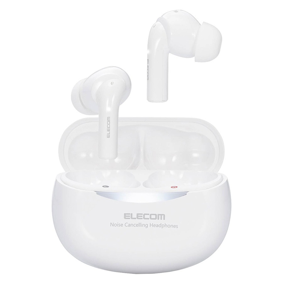 エレコム LBT-TWS15WH2 ノイズキャンセリング機能搭載完全ワイヤレスBluetoothイヤホン（ホワイト） LBTTWS15WH2