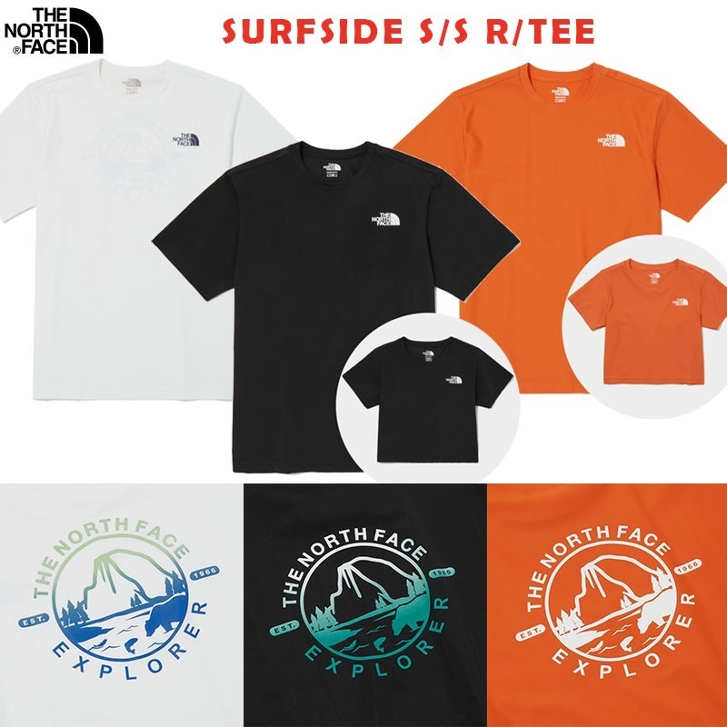 韓国正規品保証 関税負担なし NT7UP17J SURFSIDE S/S R/TEEデイリー 基本 着装 男子 女子 人気 韓国 ファッション 男女共用 アウトドア