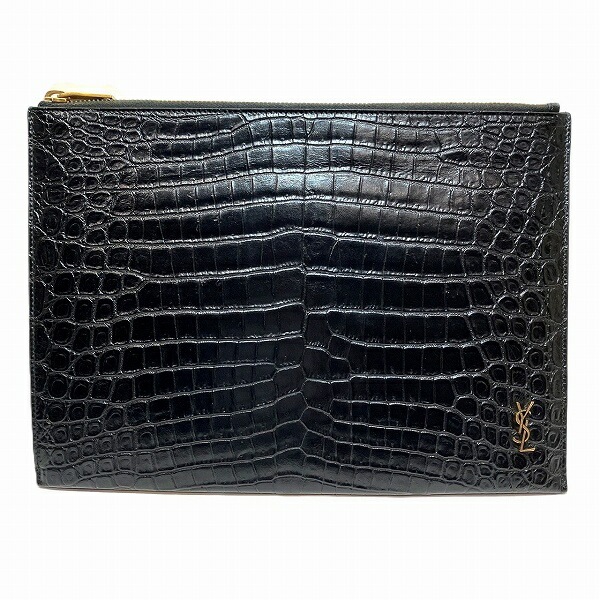 イヴ・サンローラン カサンドラ タブレットケース 607779 クラッチバッグ 【中古】