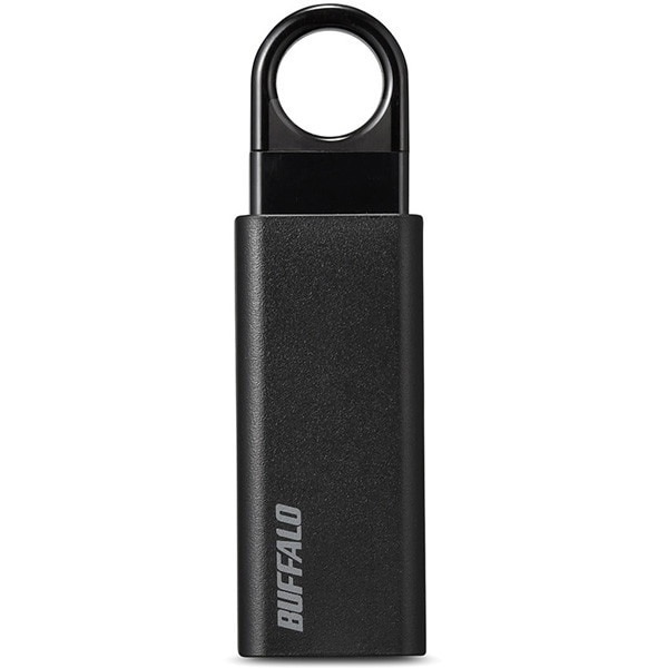 RUF3-KS128GA-BK USB3.1(Gen1)対応 ノックスライドUSBメモリー 128GB ブラック