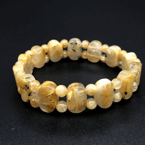 ブレスレット レディースアクセサリー アクセサリー ファッション ルチルクォーツ 天然石 水晶 金運