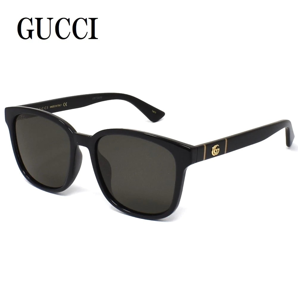 国内正規品 GG0637SK 001 サングラス アジアンフィット アイウェア メガネ 眼鏡 UVカット 紫外線カット グレー ブラック
