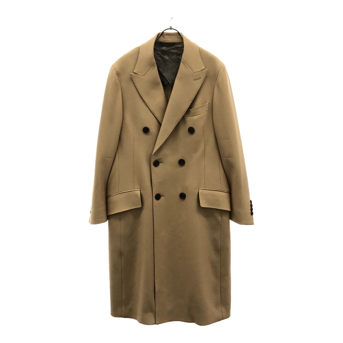 Durban ダーバン 日本製 ウール100％ ロングコート LL ベージュ メンズ 古着
