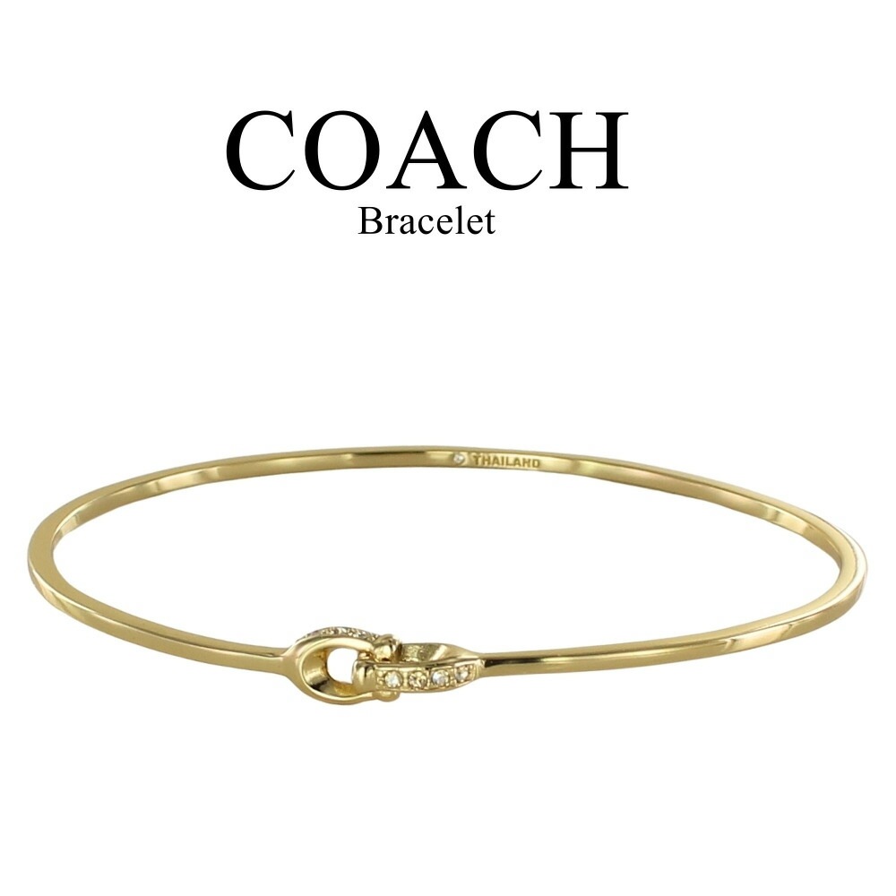 コーチ バングル ブレスレット ゴールド レディース ブランド 30代 40代 おしゃれ かわいい シンプル 女性 妻 彼女 誕生日プレゼント 結婚式 結婚記念日 プレゼント お祝い ギフト ジュエリ