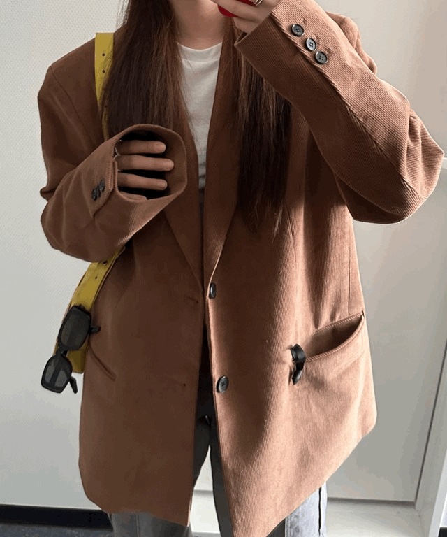 (ジャケットグルメ) コーデュロイ オーバーフィット ジャケット