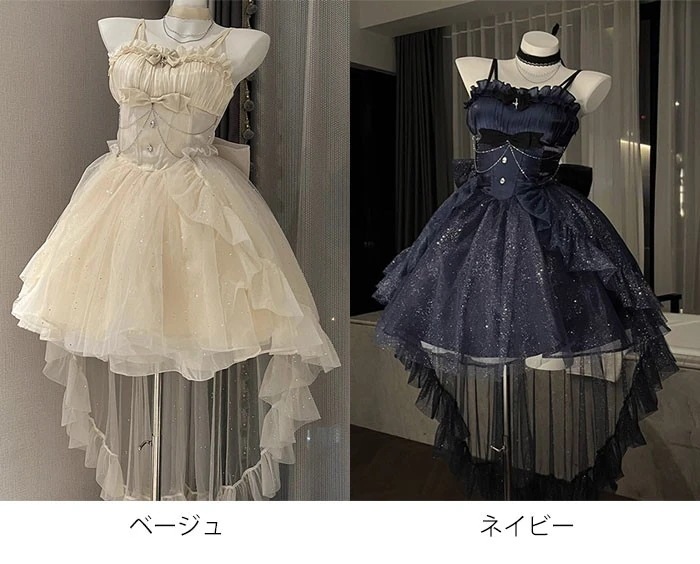 プリンセスドレス ロリータ ワンピース ピアノ 発表会 フィッシュテールドレス ショート丈 ドレス 演奏会 結婚式 大人 レディース コスム 仮装 cos ハロウィン 学園祭 文化祭 披露宴 ピ