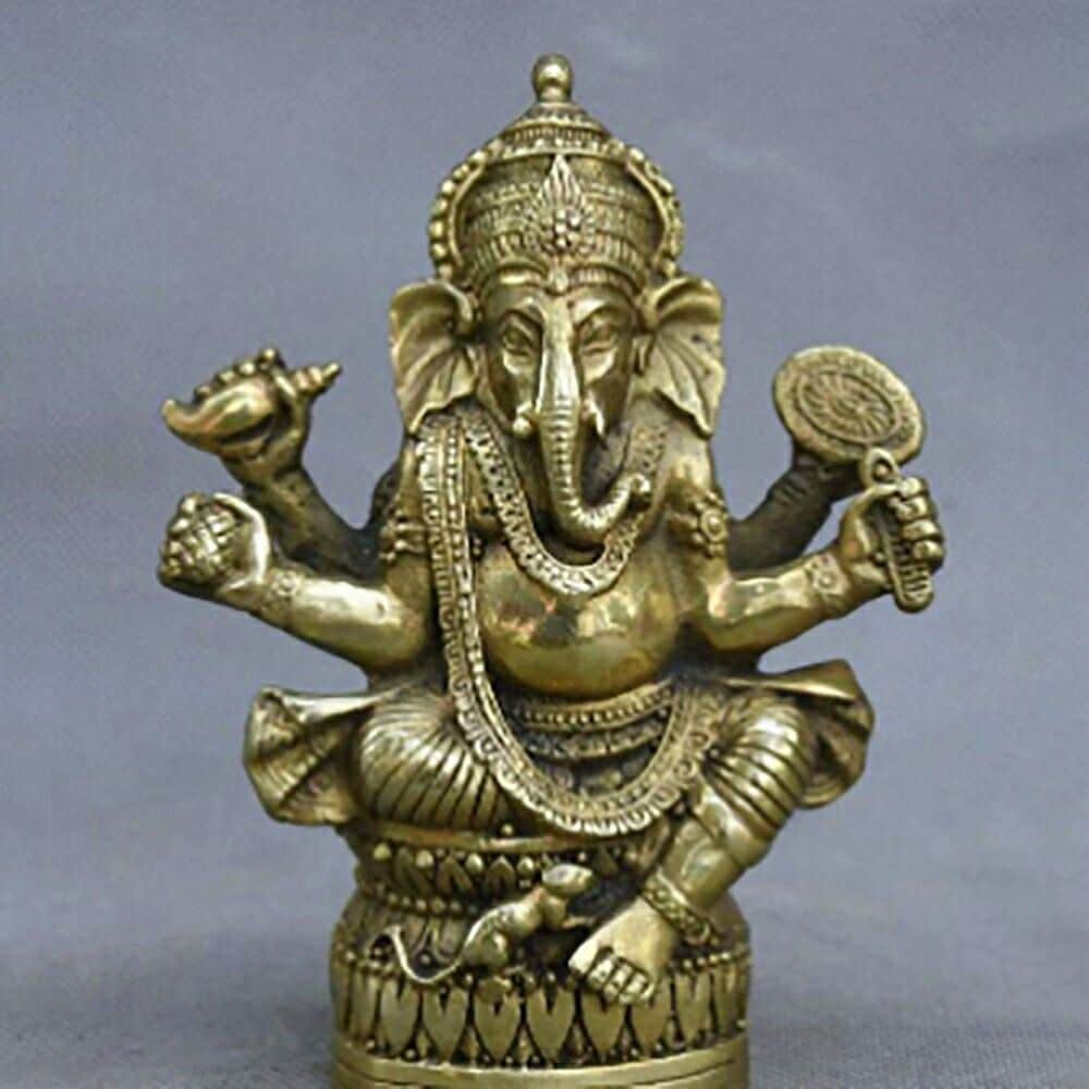 【新品追加】置物 ブロンズ ガネーシャ ゴールド 象 お守り 厄除け 魔除け スタイル お洒落アイテム 開運厄除 祈願成就 風水 パワースポット 開運 金運 財産運 出世運 恋愛運 贈り