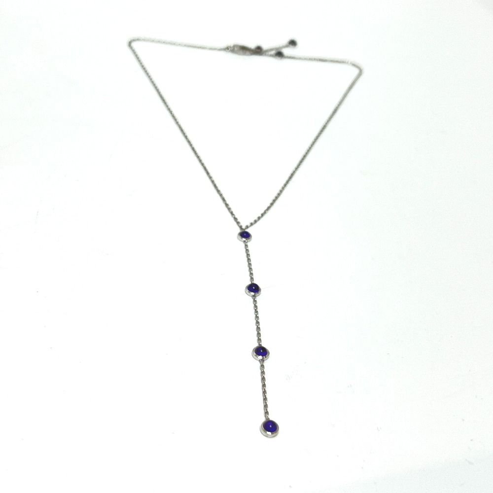 ネックレス K18WG アメジスト アクセサリー K18WG シルバー