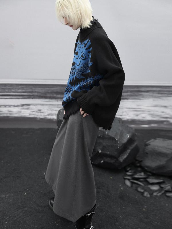 パンツ レディース 秋 冬 カジュアル ウール レトロ ハイウエスト ワイド レッグ スリム ワークウェア