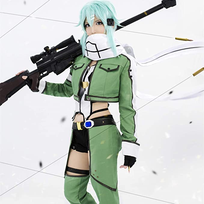 ソードアートオンライン 朝田 詩乃 あさだ しの シノン コスプレ衣装 コスチューム