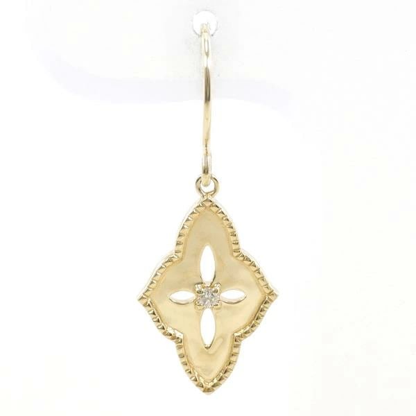 K10 10金 YG イエローゴールド ピアス(片耳) ダイヤ 総重量約0.5g ジュエリー 中古