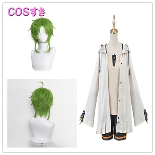 【新品開催 】衣装＋かつらセット耳付き 無職転生 異世界行ったら本気だす シルフィエット・グレイラット コスプレ衣装 コスチューム　cosplay 変装 キャラクター