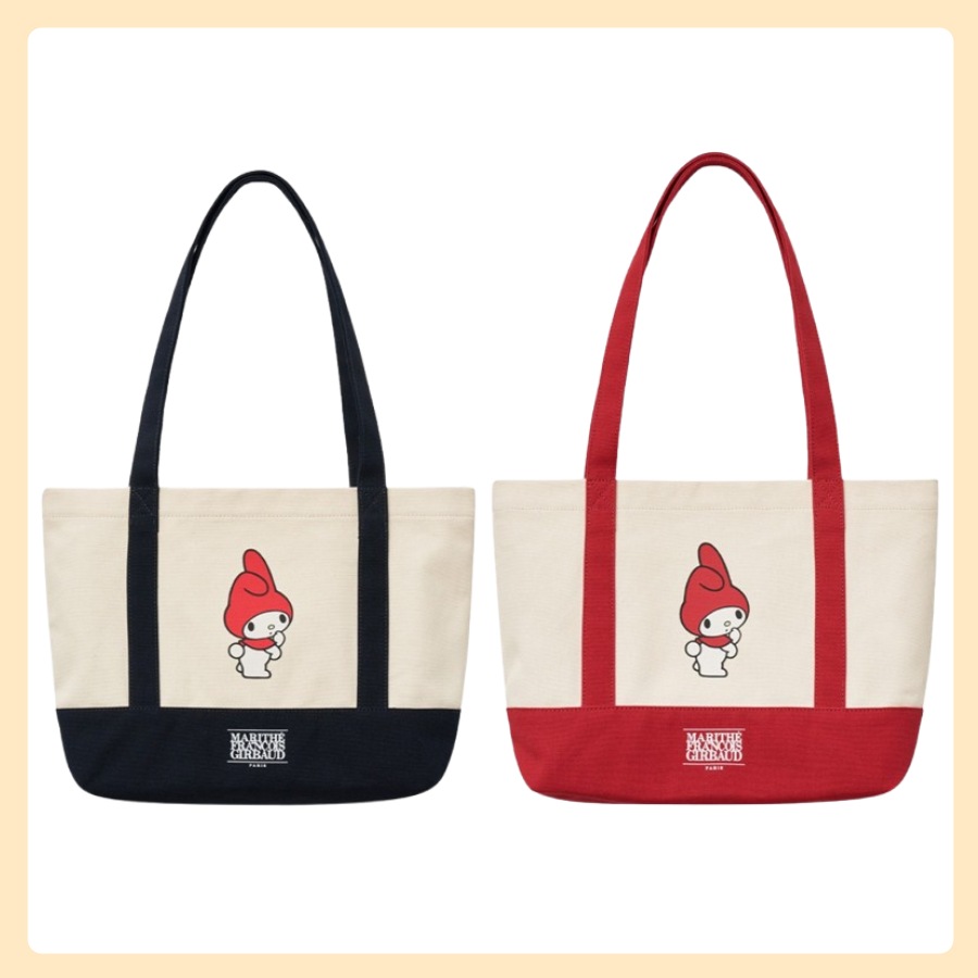 マイメロ CLASSIC LOGO CANVAS SHOULDER BAG 2色1選択 (navy/red)