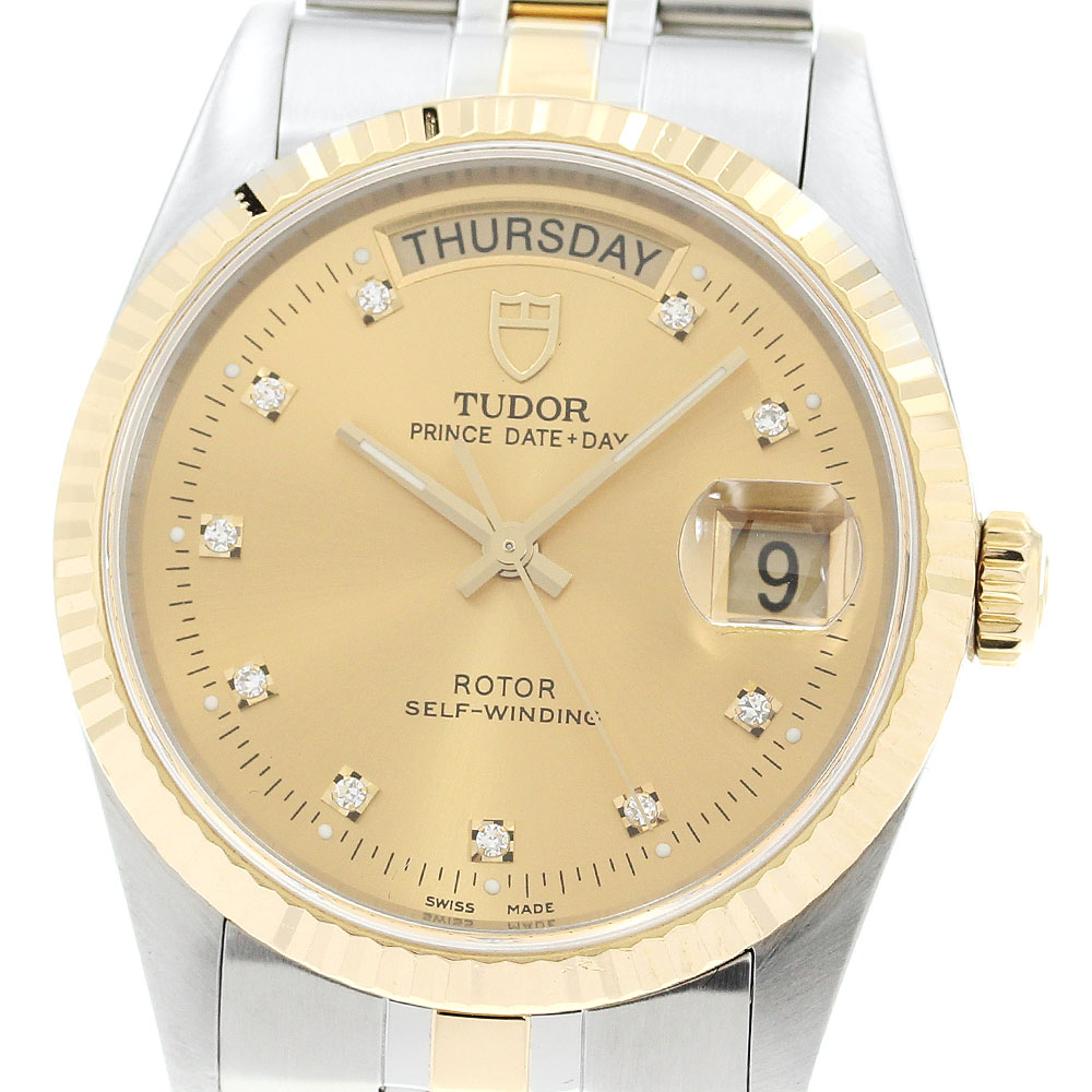 チュードル TUDOR 76213 プリンス デイトデイ 自動巻き メンズ 良品 保証書付き_893556【中古】