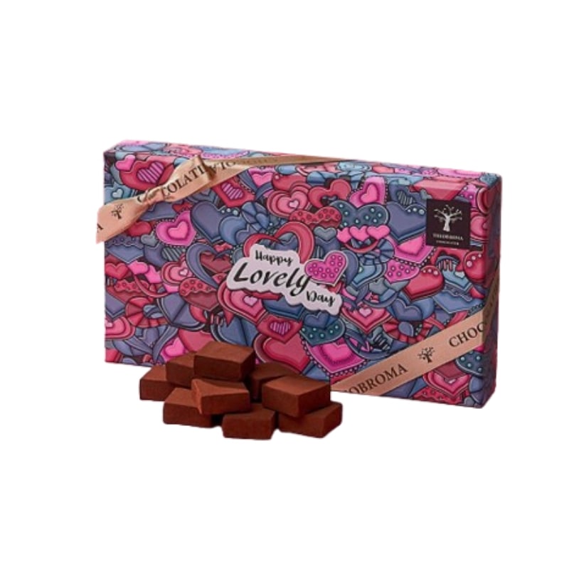 [テオブロマ·ショコラティエ] 韓国お菓子 高級手作 ラブリー生チョコレート15個取(15g)りパヴェチョコレート / バレンタイ