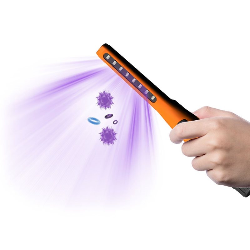 紫外線殺菌ランプ ハンドヘルドUV光滅菌器消毒ランプ USB充電 99.9%除菌 LED紫外線殺菌ライト 家庭用