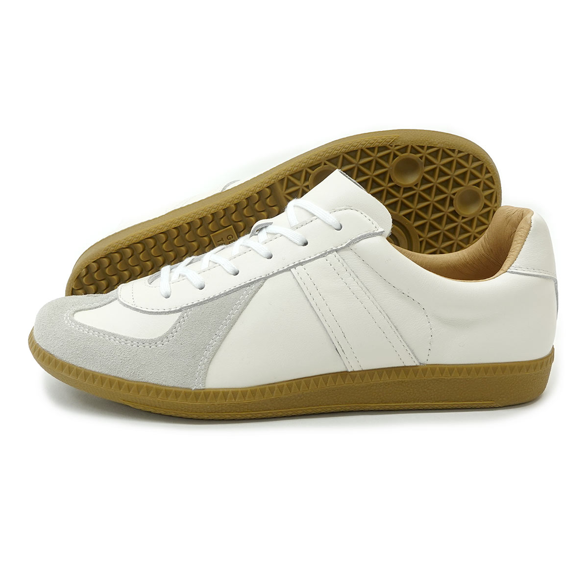 42700 GERMAN TRAINER REPRODUCTED EDITION MODEL ホワイト 白 カジュアルシューズ メンズ 靴