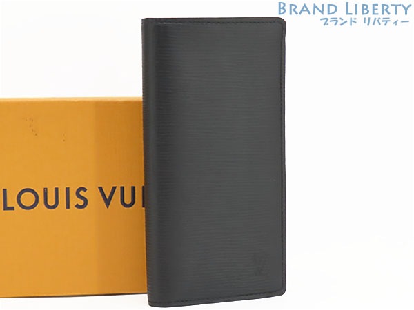 未使用ルイヴィトンエピポルトフォイユブラザ二つ折り長財布ノワールブラックレザーM60622