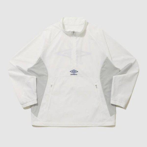 長袖Tシャツ PQA UQ121SWT22-WHT アクティブ オールラウンド エアホール スタンドネック アノラック WHITE