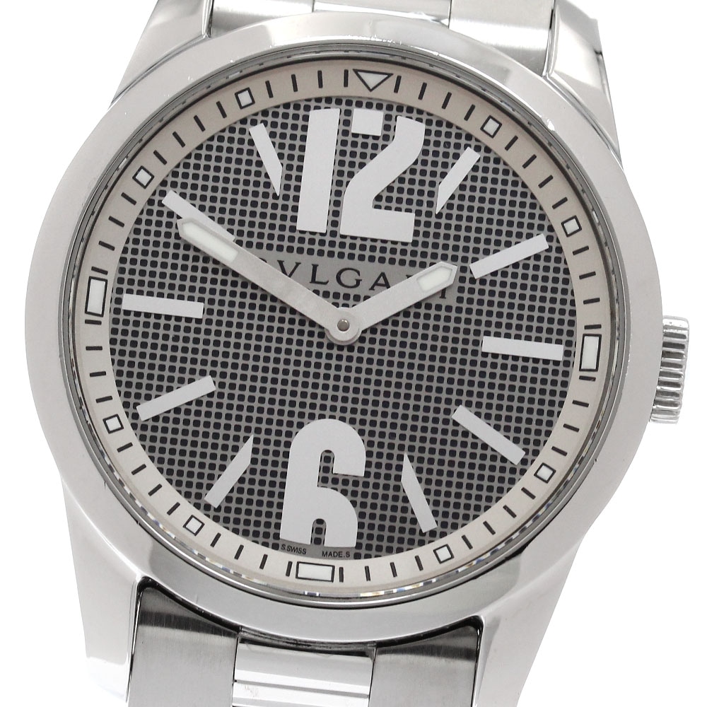 ブルガリ BVLGARI ST37S ソロテンポ クォーツ メンズ 箱・保証書付き_951992【中古】
