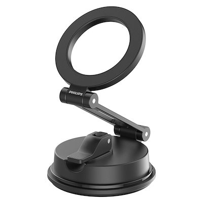 他サイト： Philips (フィリップス) マグネット車載スマホホルダー magsafeホルダー 超強力吸着 真空吸盤 携帯ホルダー 多角度調整 360回転な台座 車用ホルダー 折りたたみ式 片手操作 カー用の商品画像