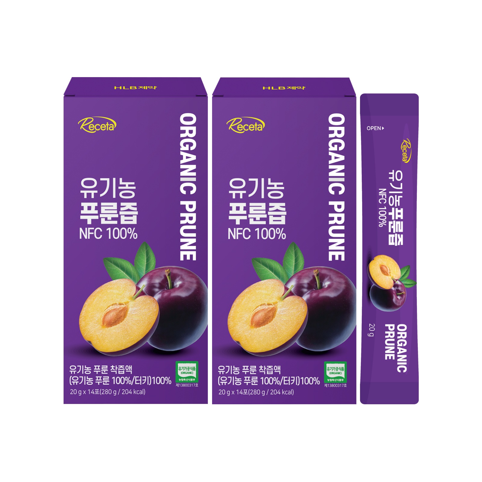 HLB製薬 レセタ プルーンジュース 280g(20g x 14包) X 2個 [並行輸入品]