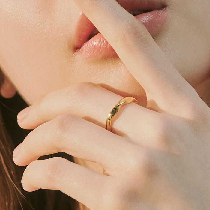 ocean ring 2色 おしゃれ 韓国芸能人着用 韓国ファッション 6,741円