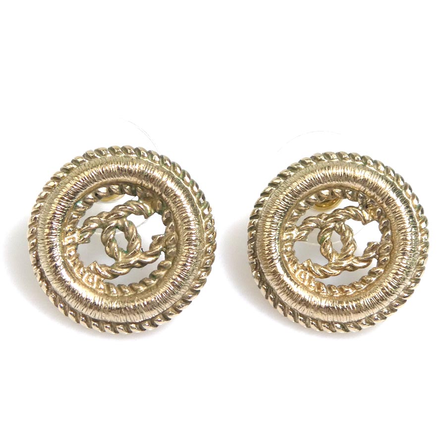 シャネル CHANEL ピアス ココマーク メタル ゴールド レディース e61612a