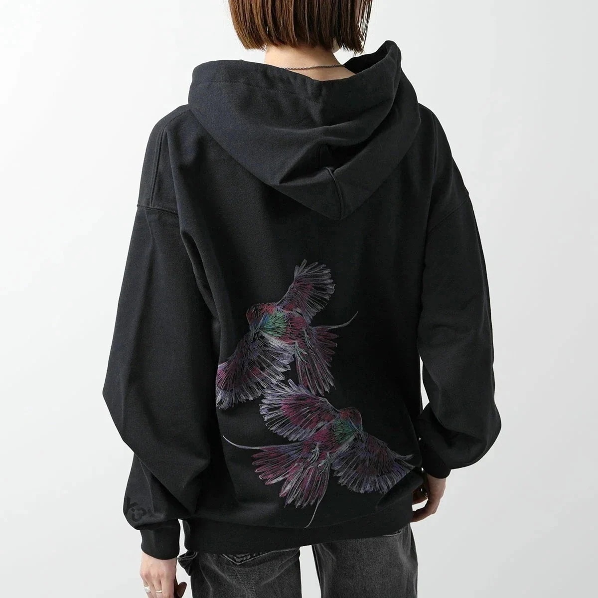Y-3 ワイスリー フーディー GFX HOODIE IX0403 レディース パーカー グラフィック パーカー プルオーバー ロゴ BLACK