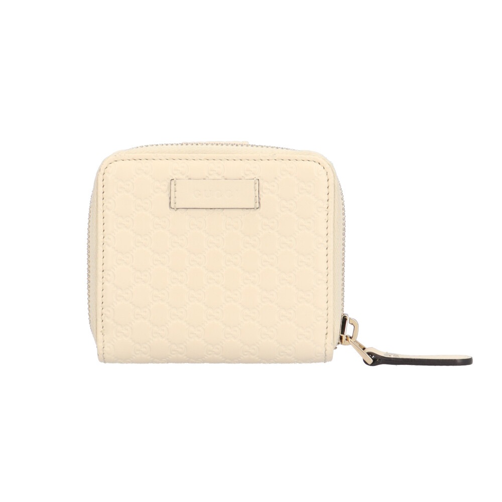 グッチ マイクログッチシマ 二つ折り財布 シマレザー 449395 525040 GUCCI 中古