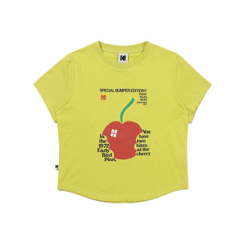 [公式]シネラウンジチェリースラブ半袖Tシャツ ウーマン LIME