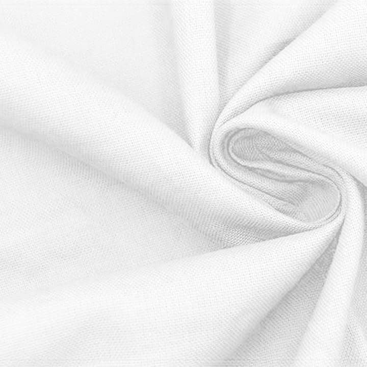 コットン オックス生地 白 綿100％ 薄手 幅約140cm 無地 布 手芸 オックスフォード( ホワイト, 5m) 5,508円