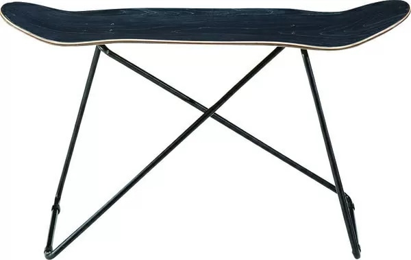 東谷 スケートボードスツール W81D31H50 ブルー/ブラック/ナチュラル SF-201