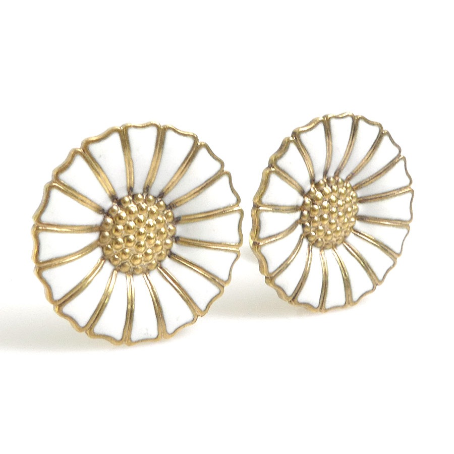 ジョージジェンセン Georg Jensen イヤリング シルバー925 ホワイト×ゴールド レディース r10130i