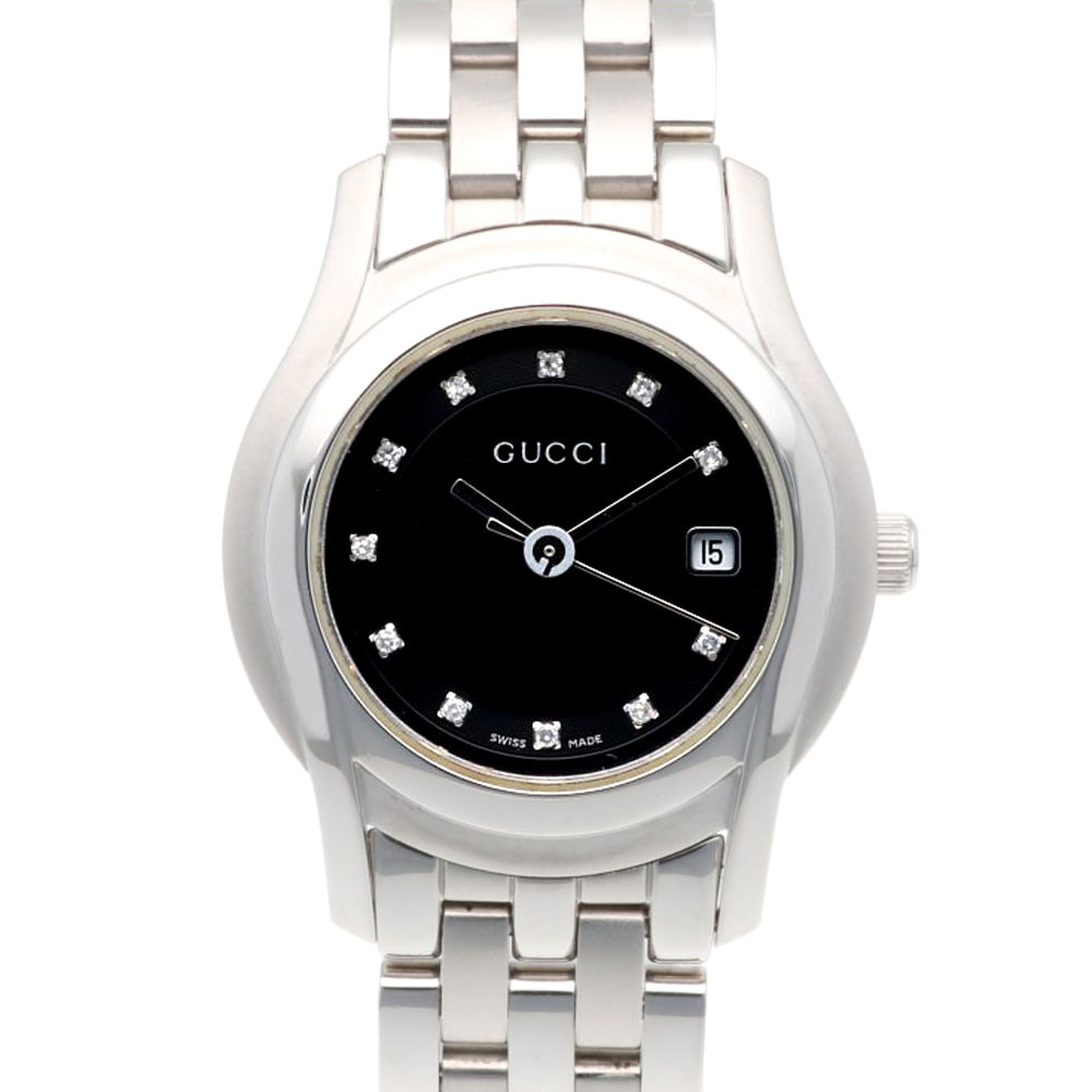 グッチ 腕時計 ステンレススチール 5500L クオーツ 1年保証 GUCCI 中古