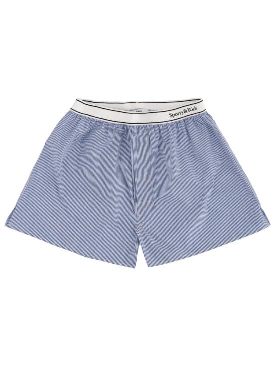 SPORTY & RICH Men Shorts SH01561300ST09 NAVYSTRIPE BLUE