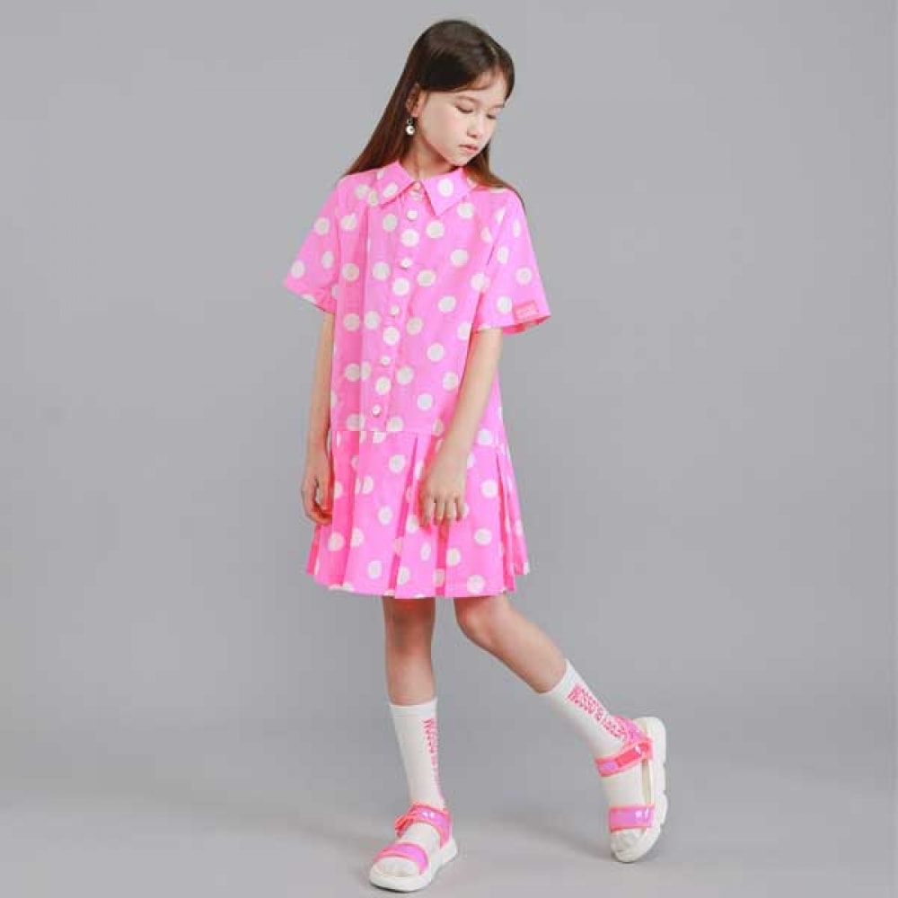 アイラブジェイ A.ポルカシャツ半袖ワンピース JVUOP86