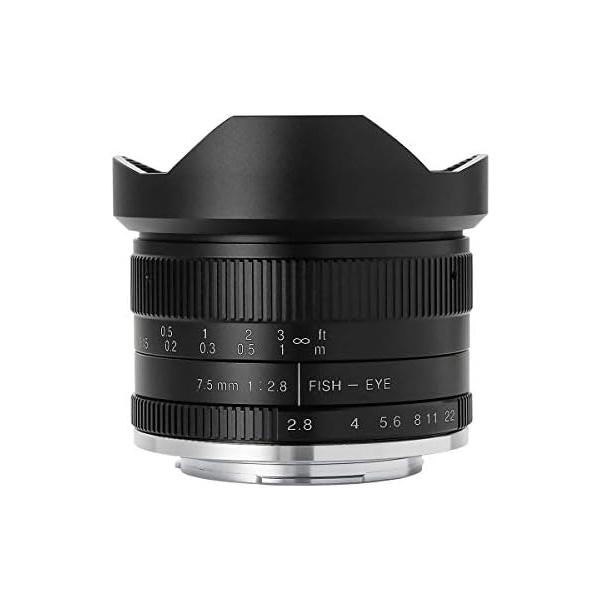 【中古】七工匠 7Artisans 7.5mmF2.8 Fish-eye2 75MB2 魚眼レンズ　キヤノンEF-Mマウント