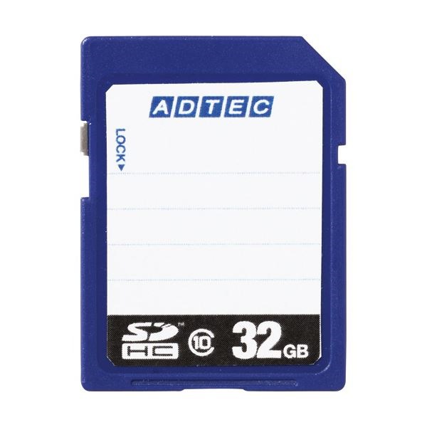 （まとめ） アドテック SDHCメモリカード32GB Class10 インデックスタイプ AD-SDTH32G/10R 1枚 5セット