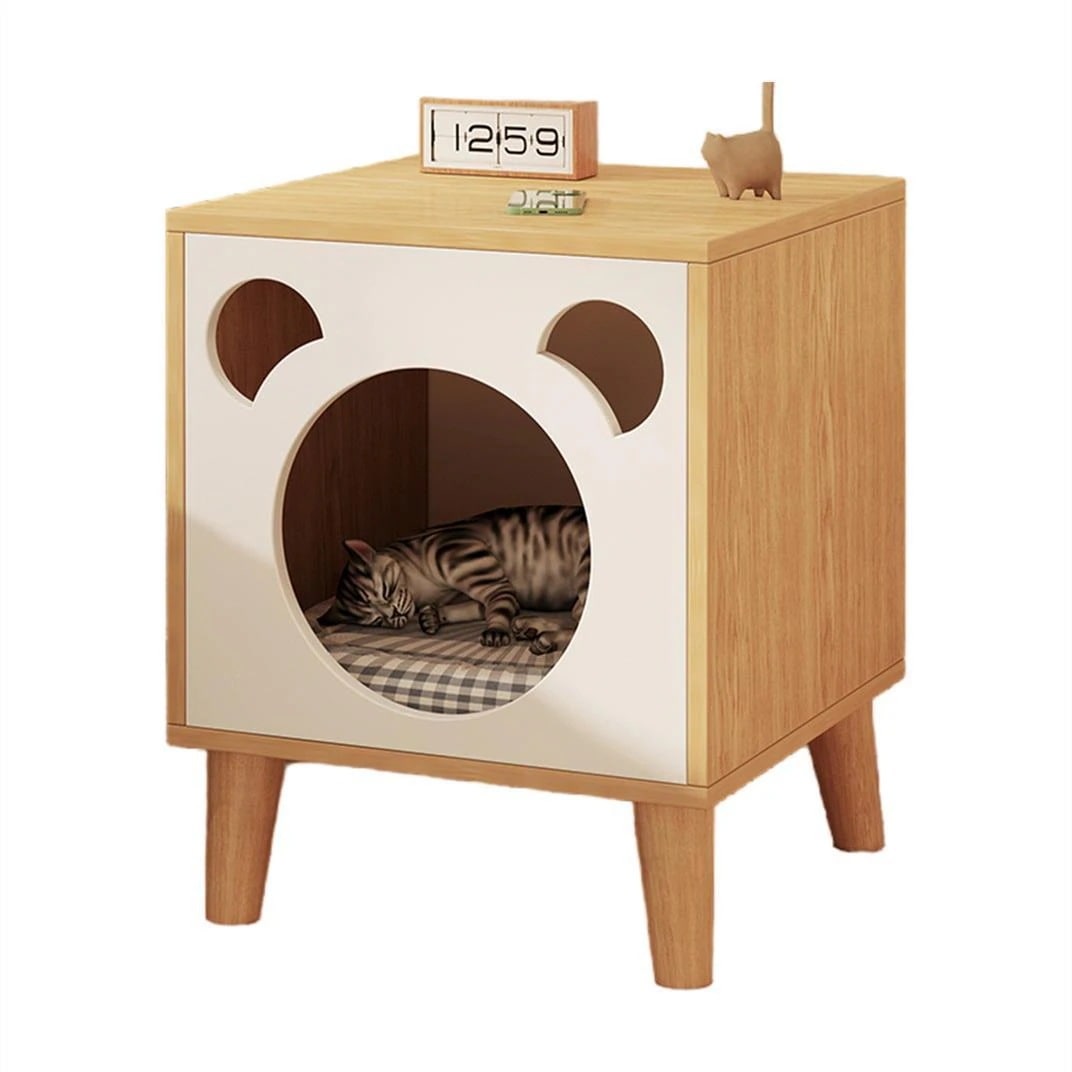韓国の新しいベッドサイドキャビネットかわいい造形ペットの出入りが便利大容量収納荷重力が強い!おすすめです!16斤以内のペットに適している