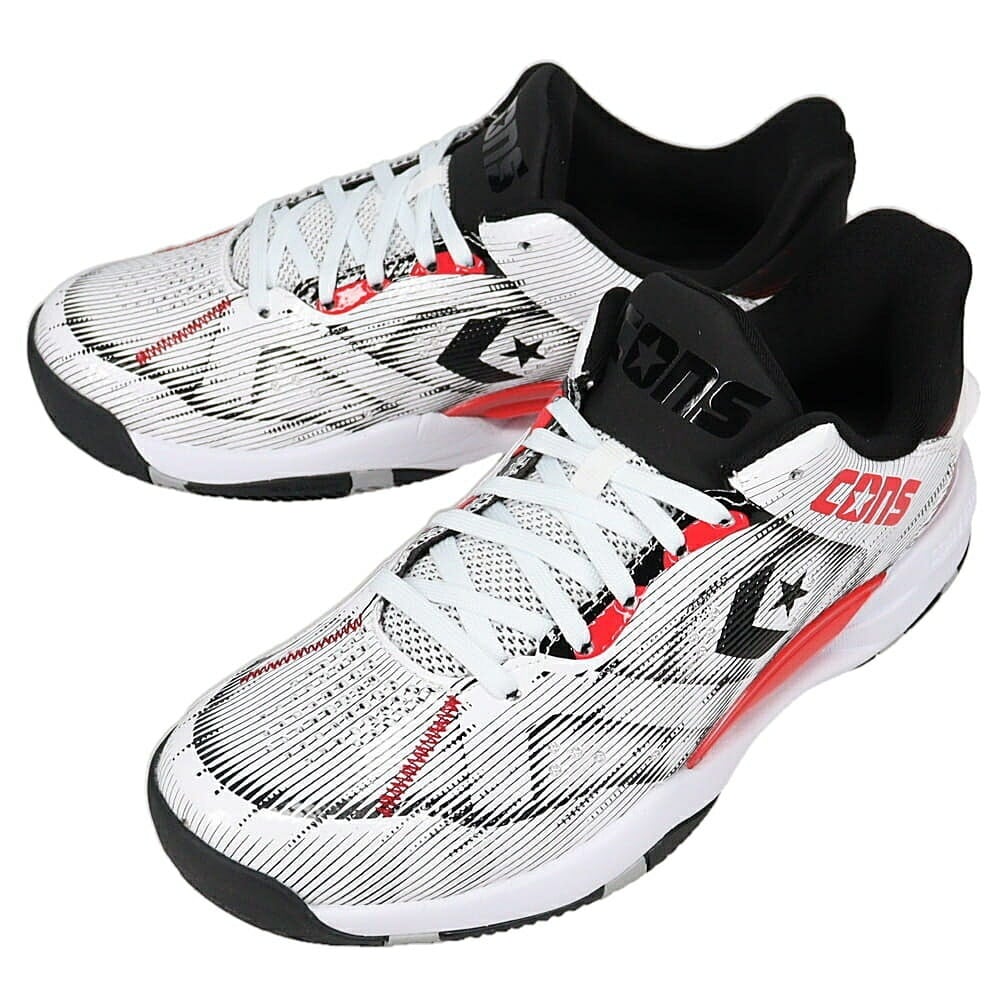 コンズ アクセレレーター LOW ホワイト/レッド